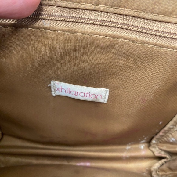 Xhilaration Faux Leather Small Tan Crossbody Purse 7.5"x7"x2" - Picture 9 of 16